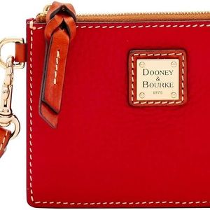 Dooney & Bourke Handbag, Pebble Grain Top Zip Card Case Wristlet